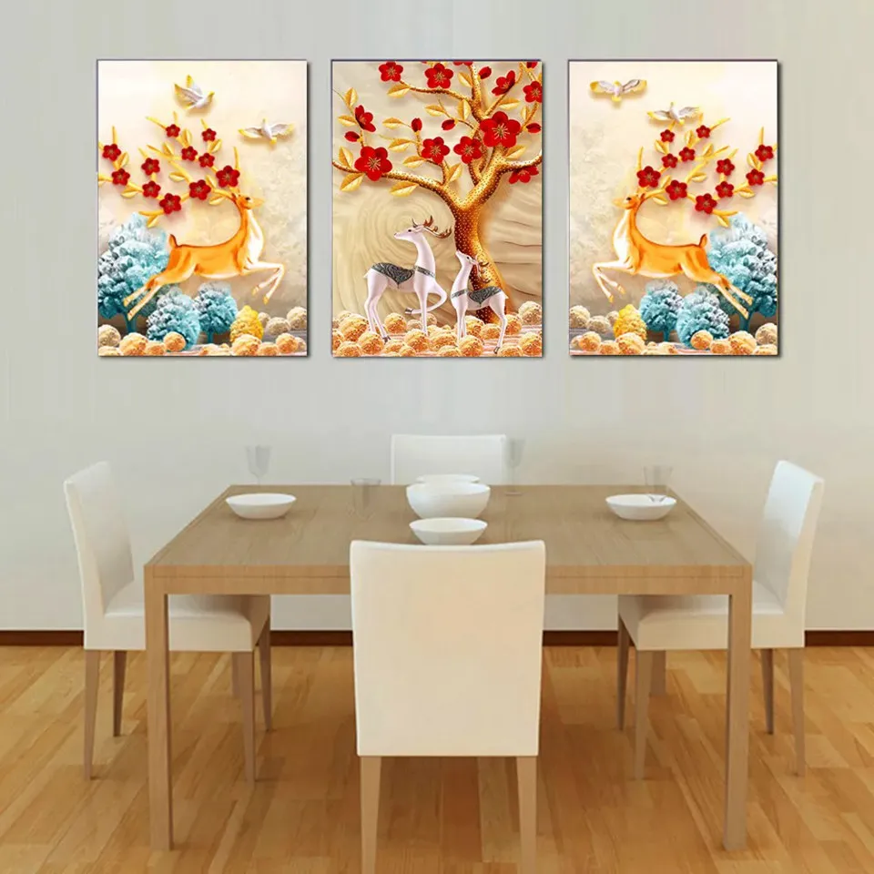 

DIY 5D diamond painting private custom photo fawn flower full square round diamond mural cross stitch baby room decoration gift
