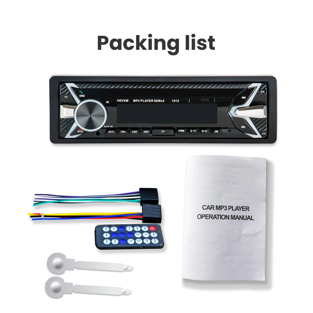 AOSHIKE 12V автомобильный аудио стерео Радио Bluetooth V3.0 In-dash 1 Din FM Aux вход приемник SD TF USB MP3