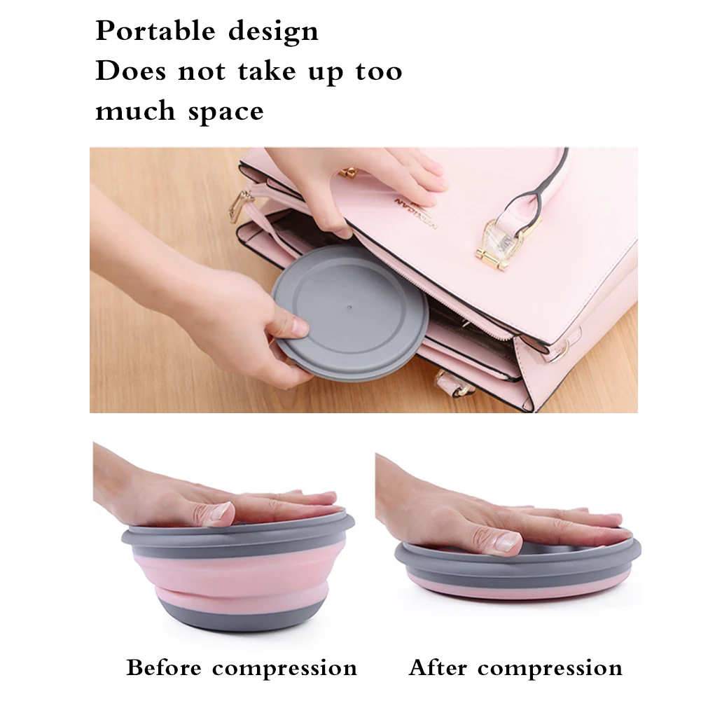 3 шт. Складная Силиконовая крышка для чаши без добавления бисфенола А Еда