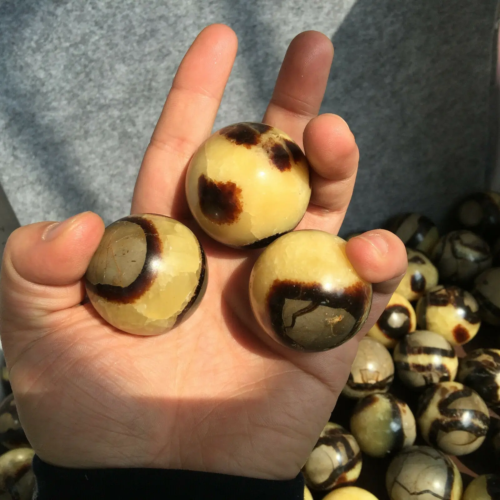 

50 мм натуральный драконий, септаривый кварцевая Сфера crystal ball healing