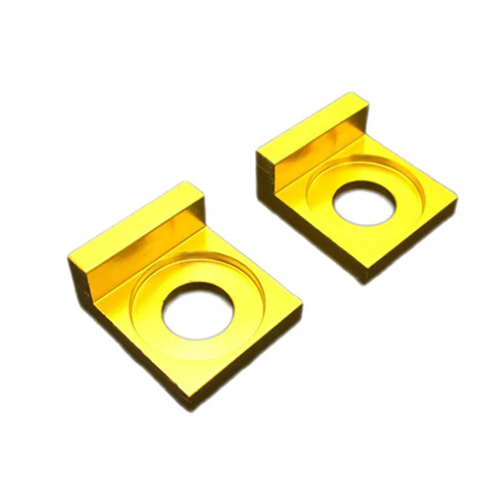 

1 Pair Of Square Aluminum Chain Tensioner Adjuster 12mm L Block Wheel Dirt PitBike 110cc 125cc Motorcycle Modification Parts