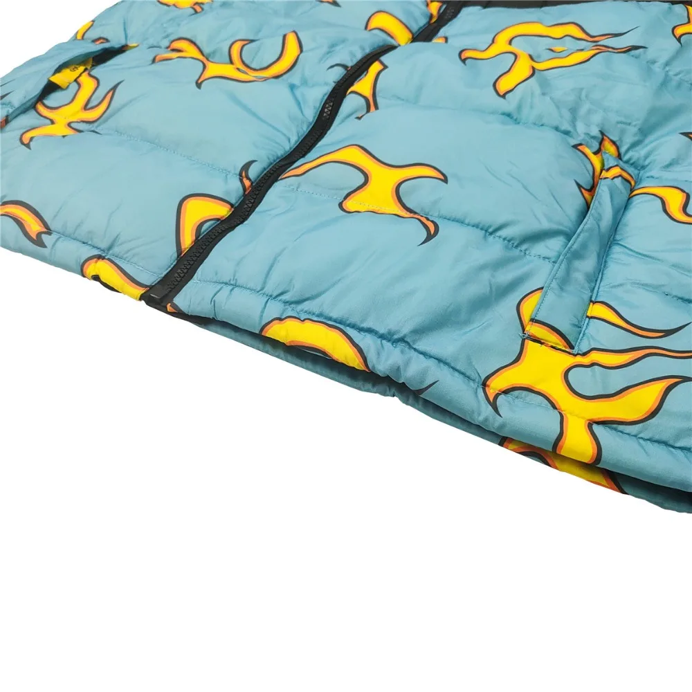 Новые роскошные мужские пальто и куртки с цветочным принтом Le Fleur The Creator Blue flame