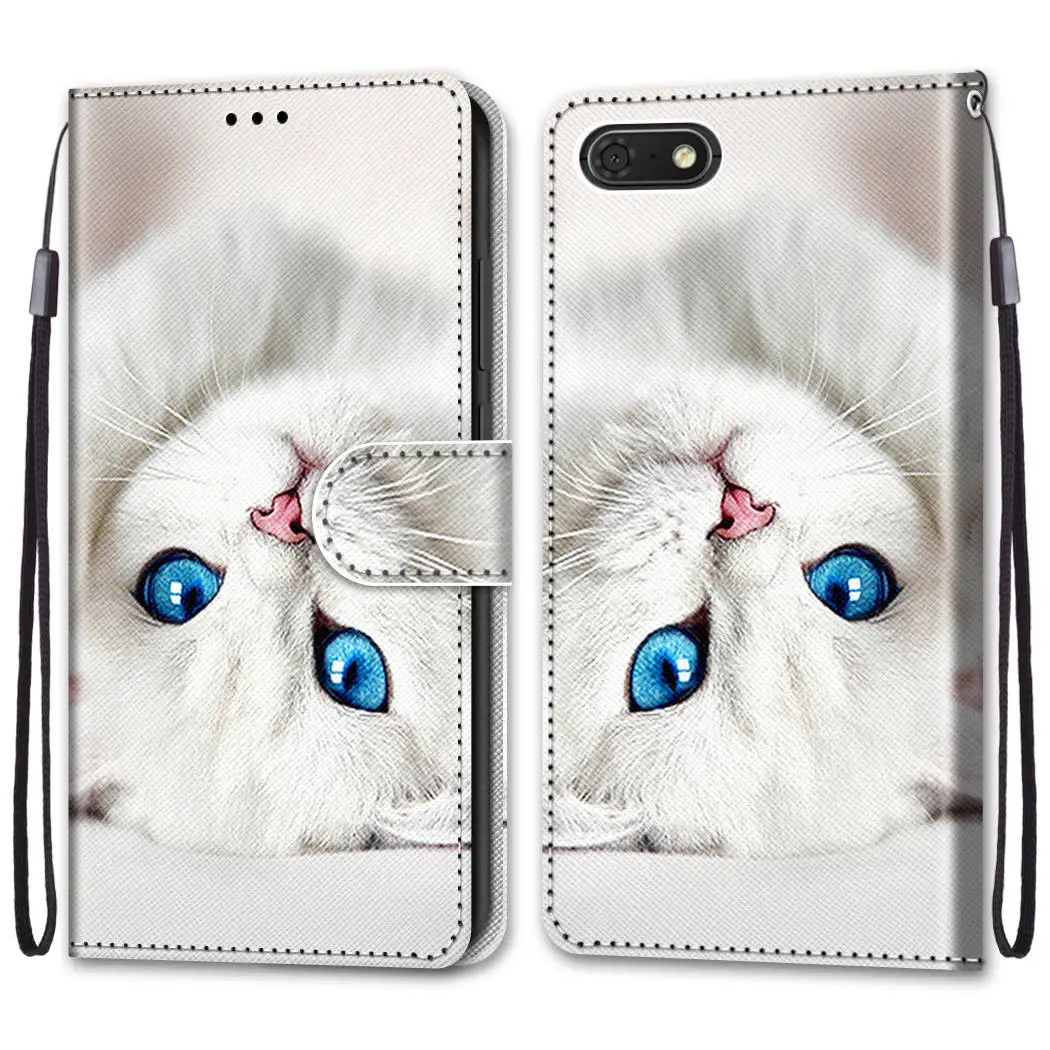 phone case for honor 7a dua l22 huawei y5 prime 2018 y5 2019 case flip leather wallet book anime cover for honor 7s 8s 7a 5 45 free global shipping