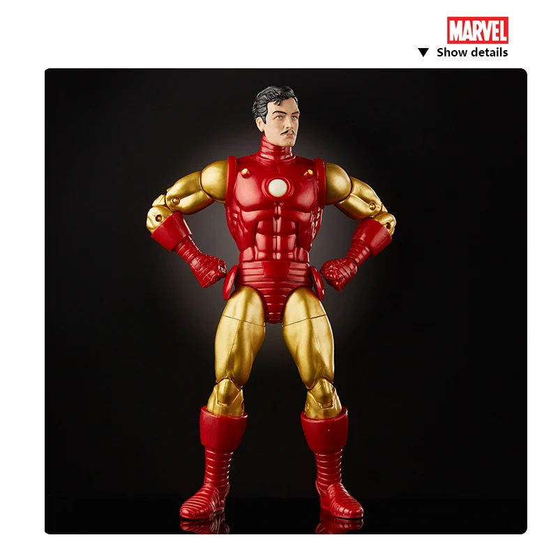 Hasbro серии Marvel Legends 80th anniversary " классические фигурки Железного человека Тони Старка 6 дюймов в стиле комиксов IRO