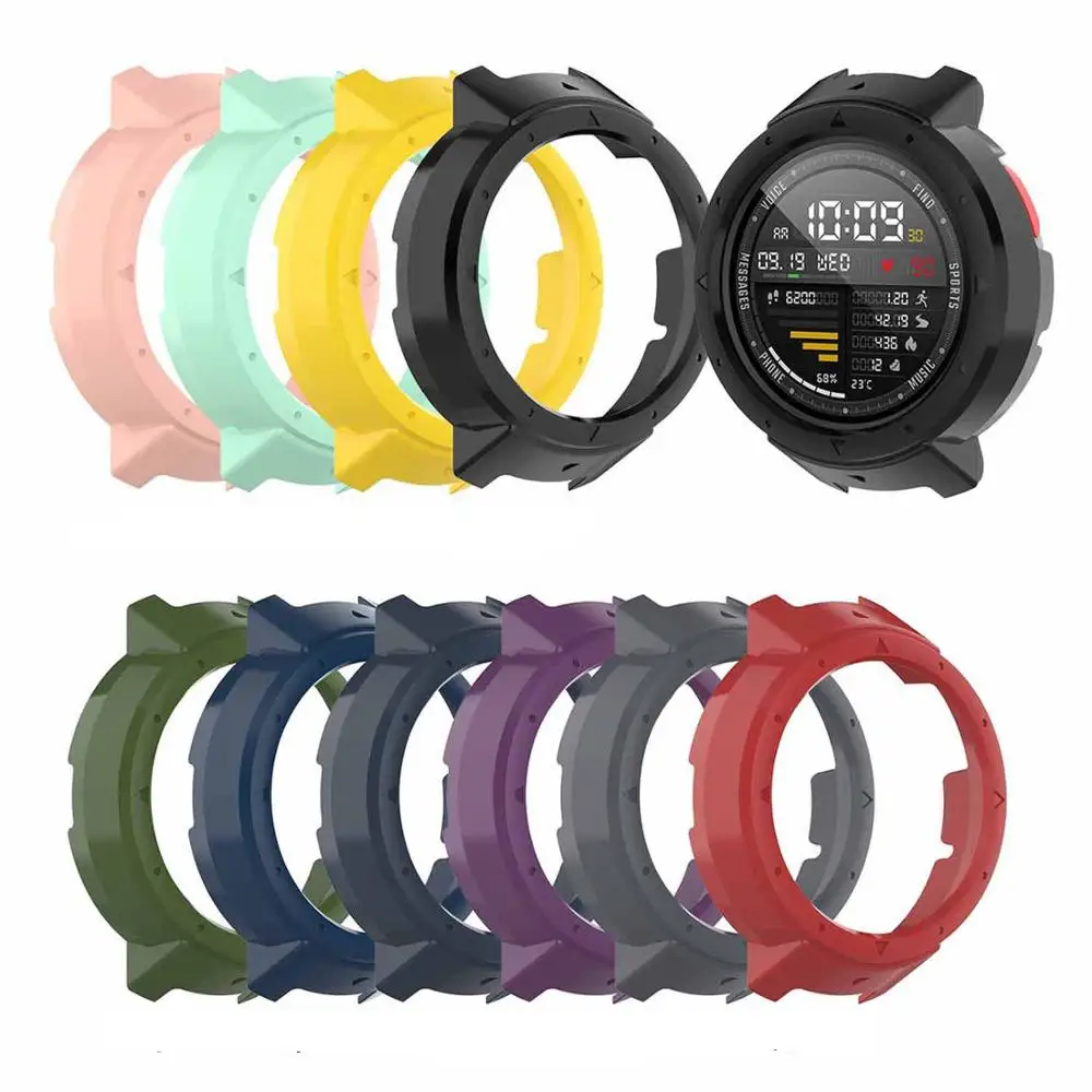 Защитный чехол для Xiaomi Huami Amazfit Verge A1801 ремешок часов Силиконовый 3 Защитная пленка