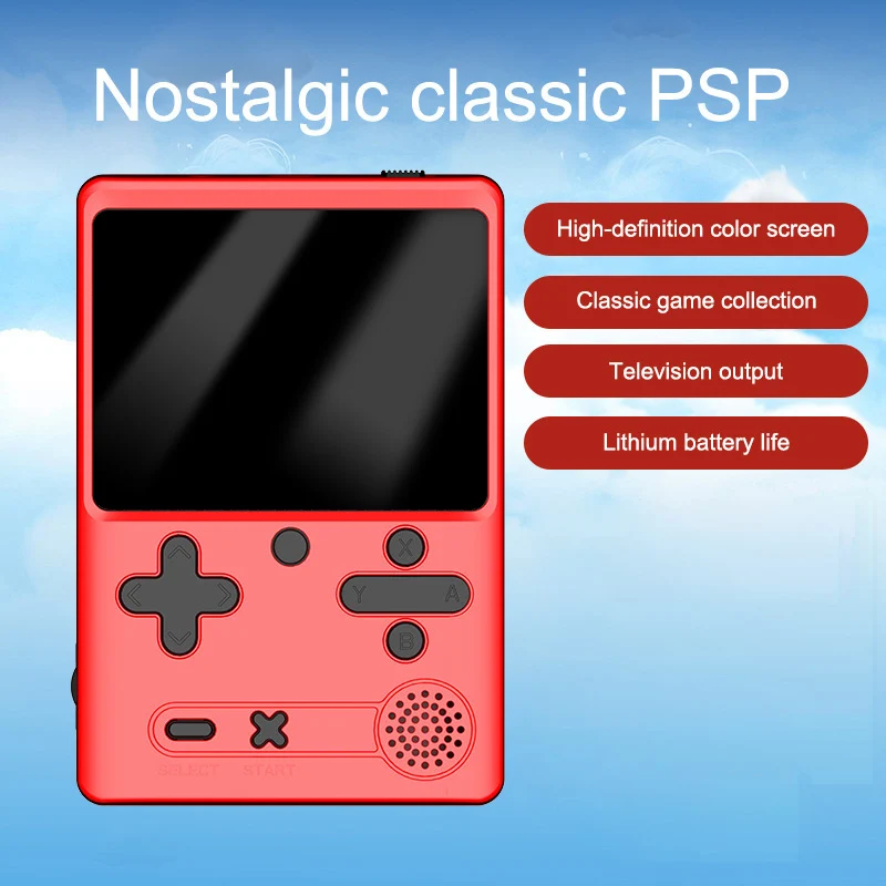 Портативная мини-консоль для видеоигр в стиле ретро 3 0 дюйма цветной ЖК-дисплей