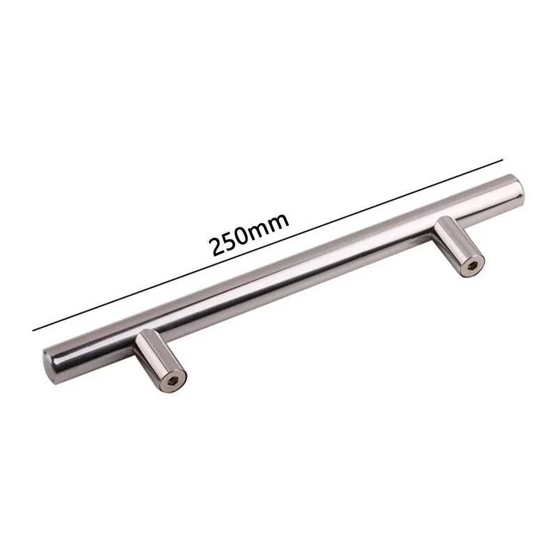 250x160x10mm 2,"-12,6" Т Бар прямой ручки шкафа ручки 10 мм нержавеющая сталь кухонная дверь шкафа ручки, рукоятки для мебели - Цвет: 250x160x10mm