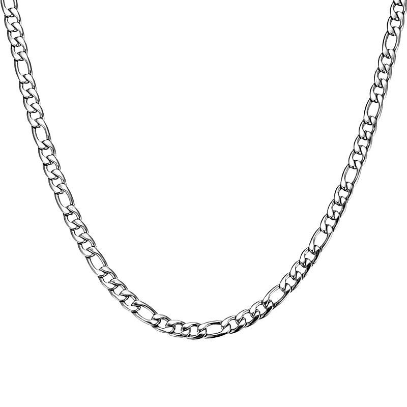 Ожерелье-цепочка Фигаро для мужчин и женщин колье из нержавеющей стали