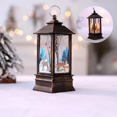 

Santa Claus Home Decor LED Light Lamp Hanging Lantern Christmas Decoration