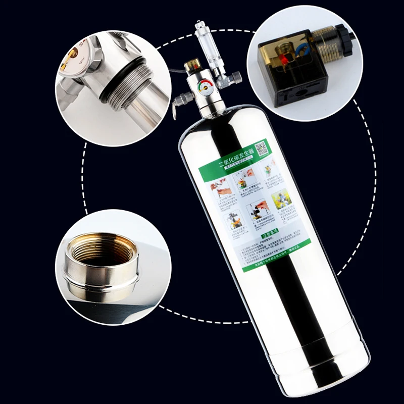 Co2 генератор для смеси газа цилиндр домашний diy Беззаботная лимонная кислота