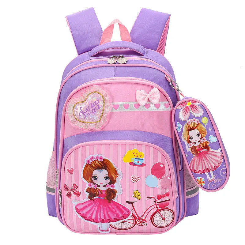 cute ZIRANYU children cartoon school bag Orthopedic school backpacks Bow-knot child schoolbags for girls teenagers mochila