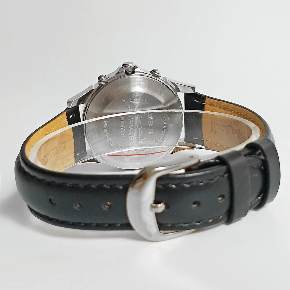 Мусульманские часы для молитвы азан и цибла Аль харамин Fajr наручные пар подарок