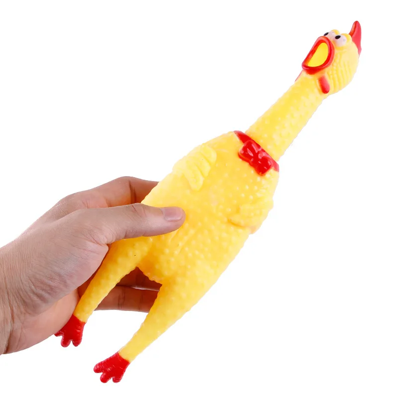 30cm Игрушки для собак, ПВХ, эмалированный материал, резина, кричащий куриный писк, игрушки, сжимающий звук и укус, товары для собак, 4 размера для всех домашних животных - Цвет: 30cm