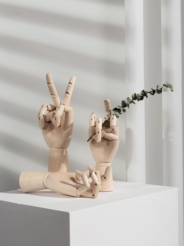 Деревянные подвижные суставы деревянные фотообои реквизит украшение для офиса