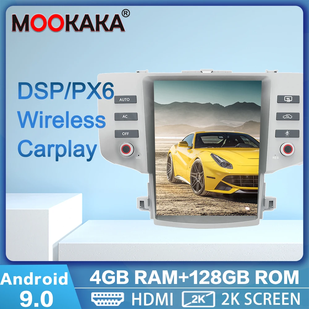 

Автомобильный GPS-навигатор PX6, экран Tesla, Android 9,0, 4 + 128 ГГц, для Toyota Reiz 2005-2009, мультимедийный DVD-плеер, автомобильное стерео головное устройство ...