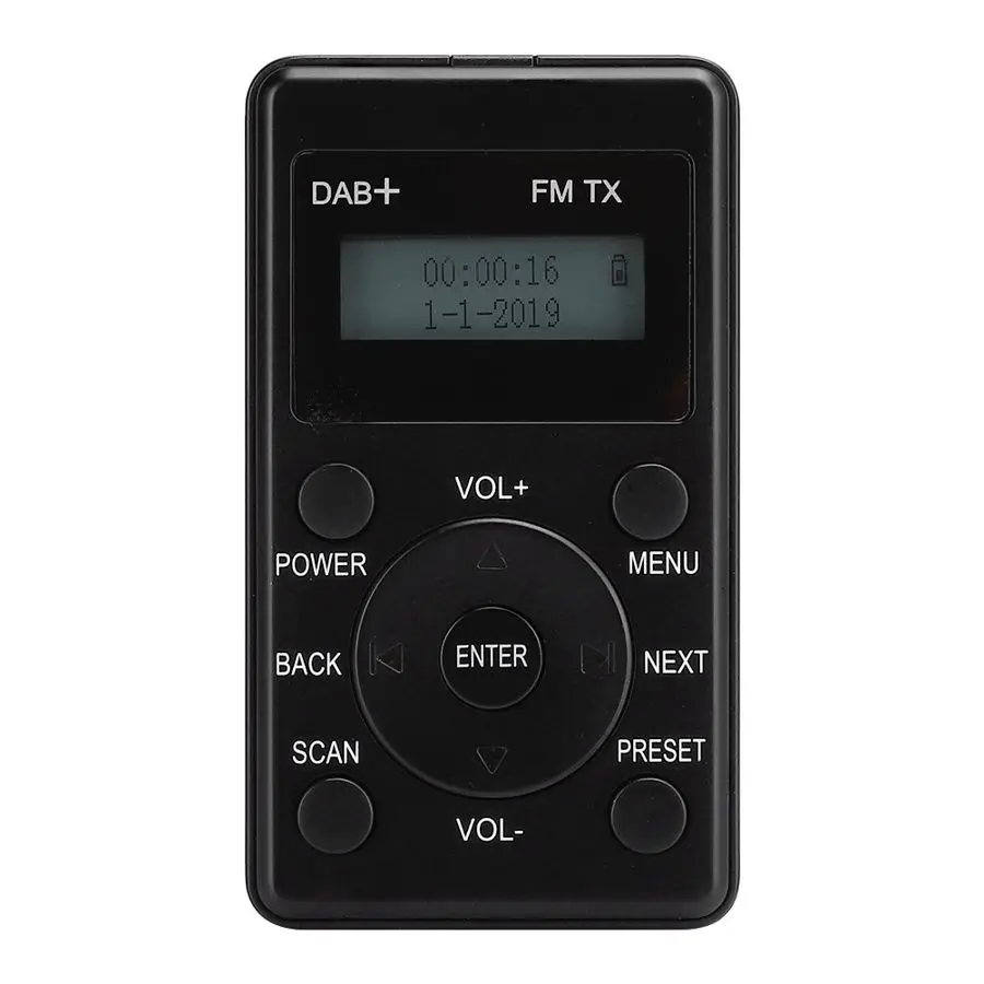 Портативный радиоприемник DAB/DAB с ЖК-цифровым дисплеем + fm-передатчик приемник