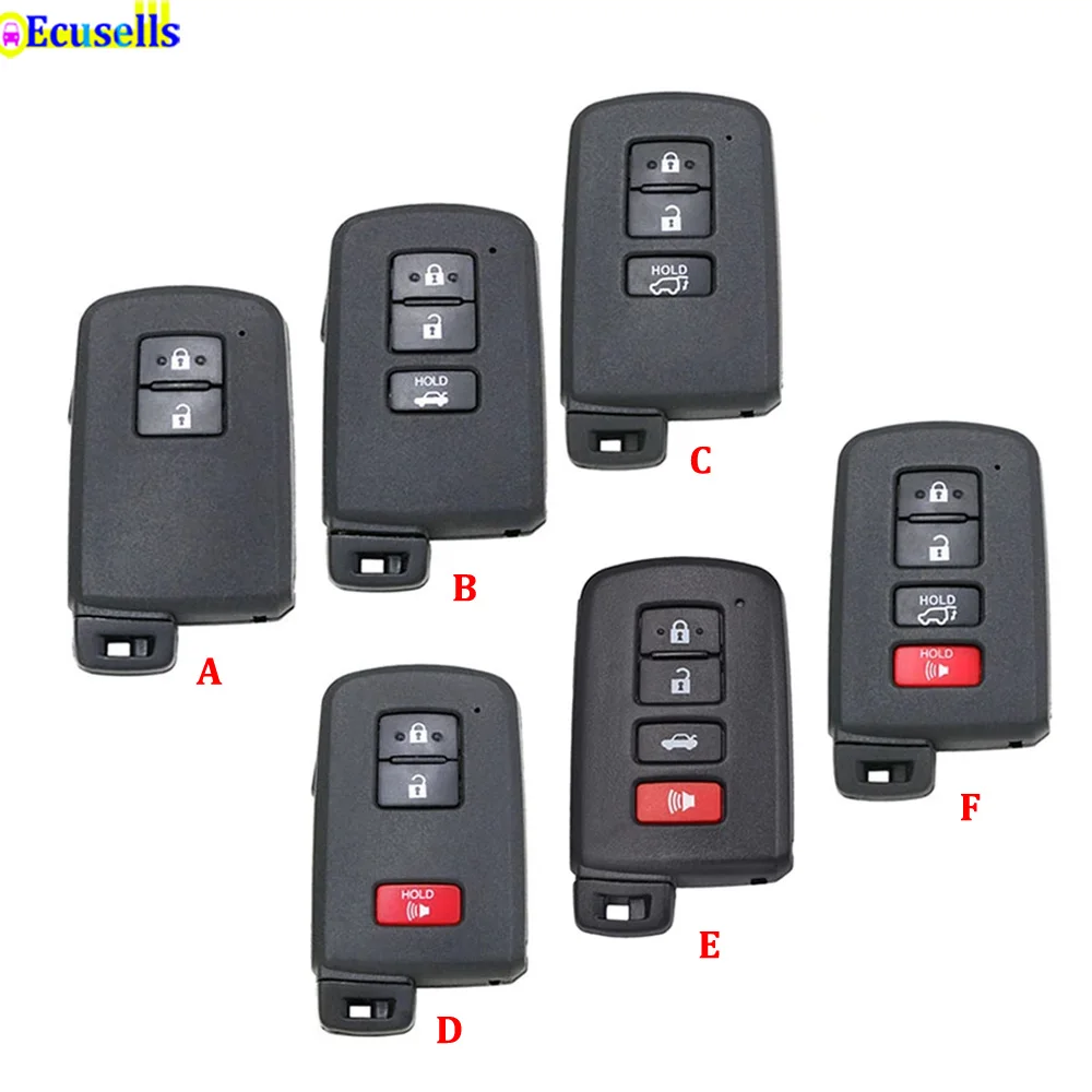 2/3/4 кнопочный смарт-ключ дистанционного управления чехол Брелок для Toyota Avalon Camry