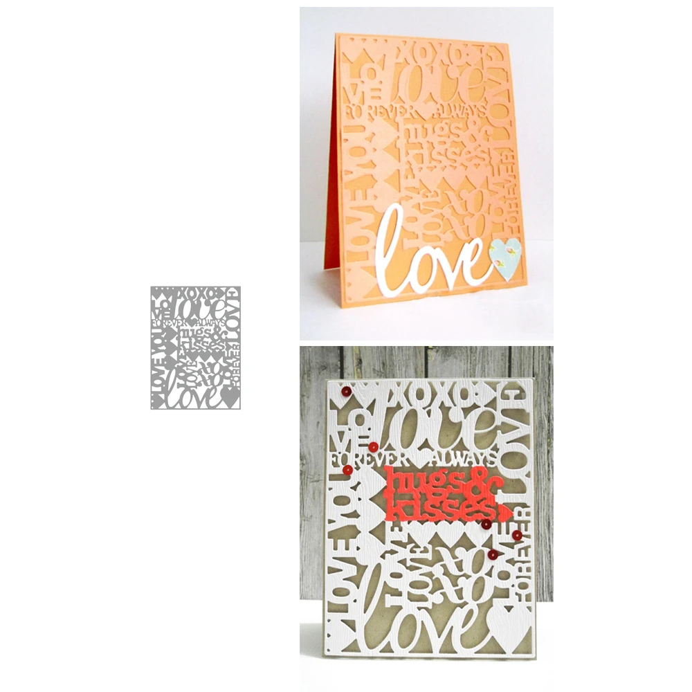 

Пресс-формы металлические для скрапбукинга, печать на День святого Валентина, декор для фотоальбома, тиснение, праздничные штампы для бумаж...