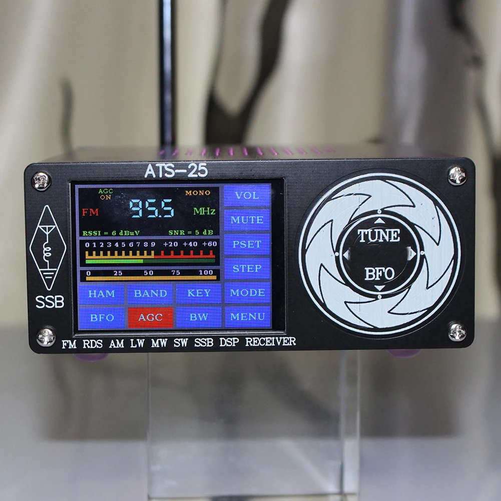 

Радиоприемник с антенной, 2,4 дюйма, с сенсорным ЖК-экраном