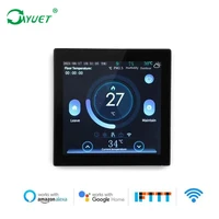 myuet 2021 new me160 smart wifi app telecontrol color screen thermostat nine languages voice control with google home alexa