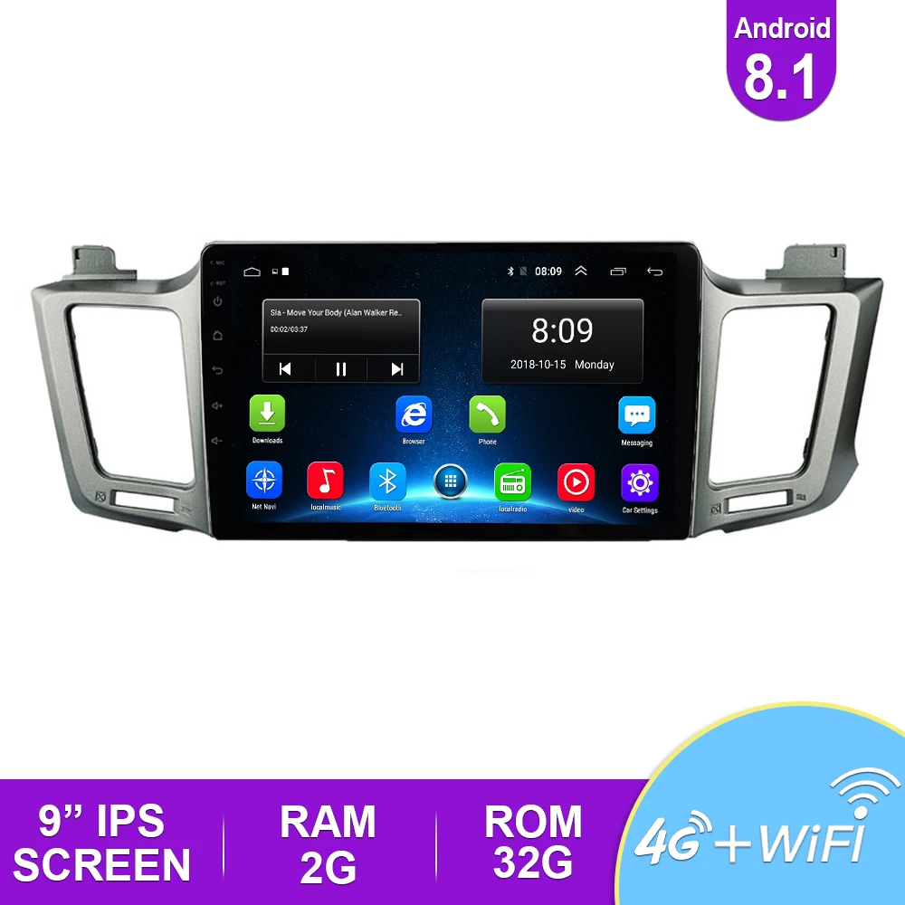 2.5D 9 ''IPS автомобильное радио Android 8 1 авто стерео Мультимедиа для Ford S Max 2007 2008 GPS