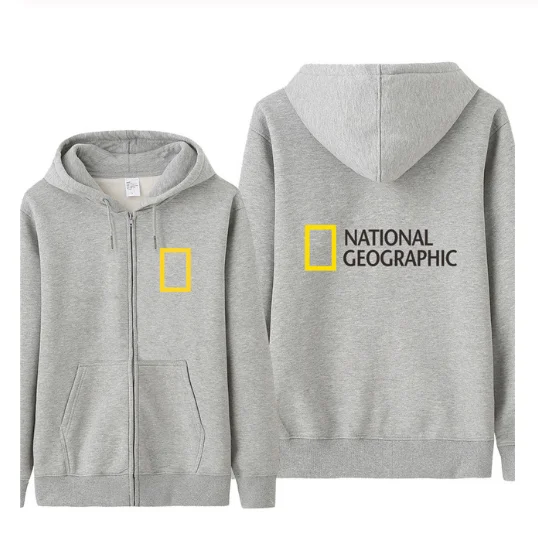 

NEW Autumn National Geographic Channel Sweatshirt Men Fashion Coat Fleece Pullover Unisex Man National Geographic Sweatshirt w2