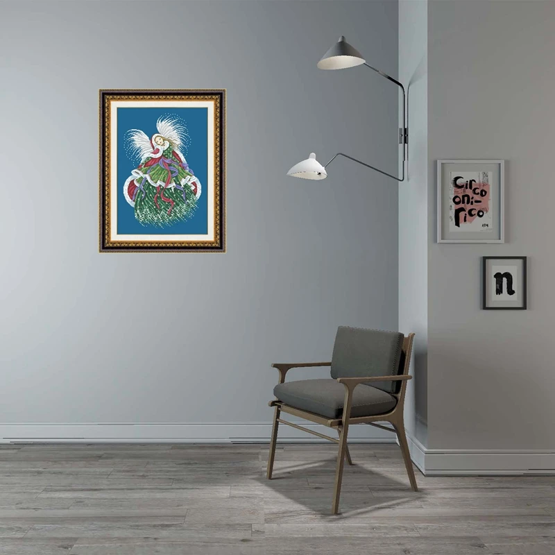 Рождественский волшебный набор для вышивки крестом сказочные бусины узор 18ct 14ct