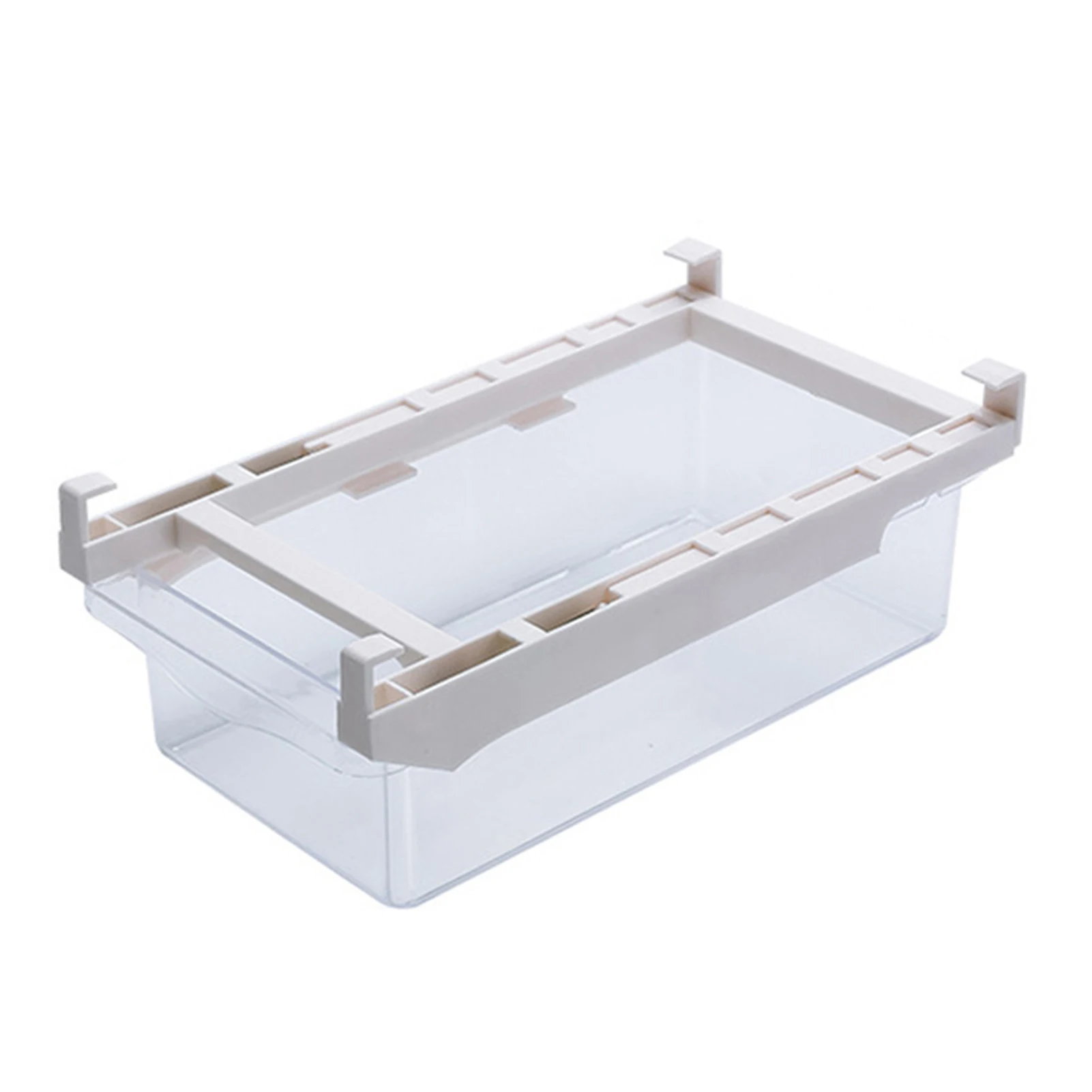 

29 * 16 * 7.6cm Fridge Egg Fruits Holder Drawer Adjustable Clear Portable Egg Container For Refrigerator Space Saving
