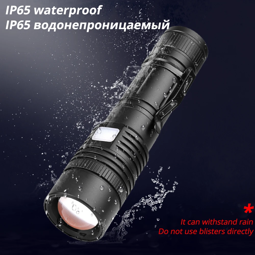 XHP70.2 самый мощный фонарик XHP50 USB Zoom СВЕТОДИОДНЫЙ Фонарь Xlamp тактический охотничий фонарь 18650 26650 для самообороны