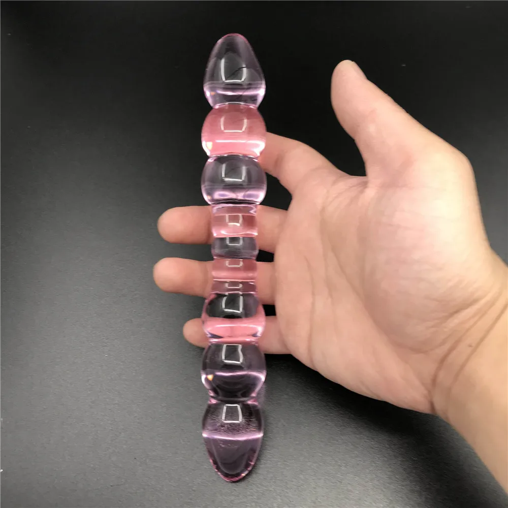 Purple glass Anal butt plug simulation penis Sex toy Adult products for women men female male masturbation | Красота и здоровье