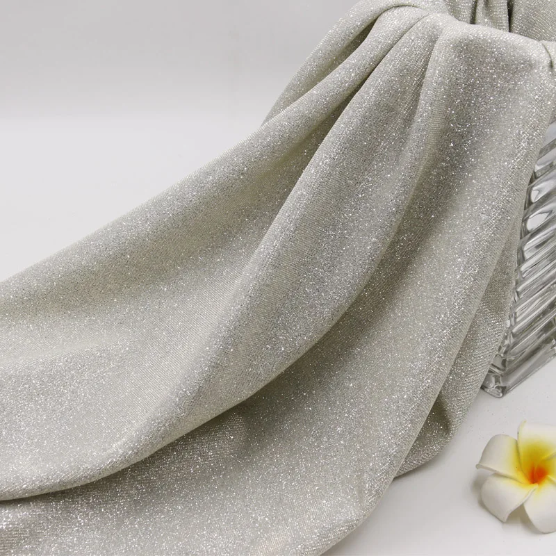 Блестящая ткань с блестками для рукоделия ширина 140 см градиентная танцевальная