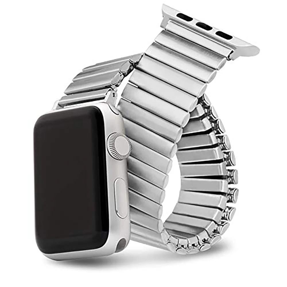 Ремешок Эластичный из нержавеющей стали для Iwatch 38 мм 40 44 42 | Наручные часы