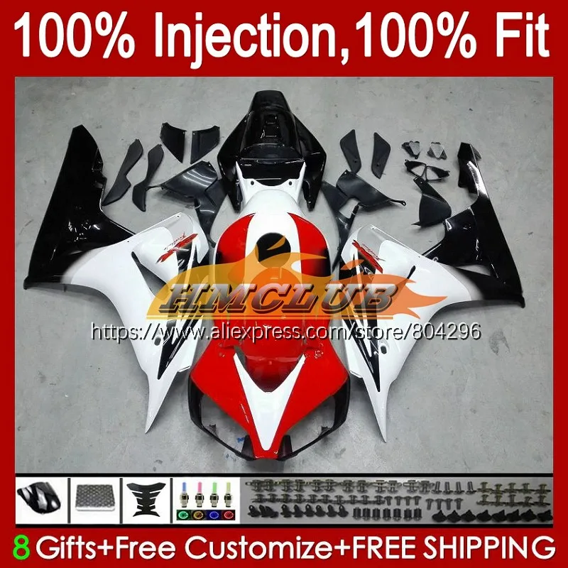 

OEM инъекция для HONDA CBR 1000RR 1000CC CBR 1000 RR 15No.14 CBR1000RR 06 07 CBR1000 RR 2006 2007 белый красный 100% обтекатели