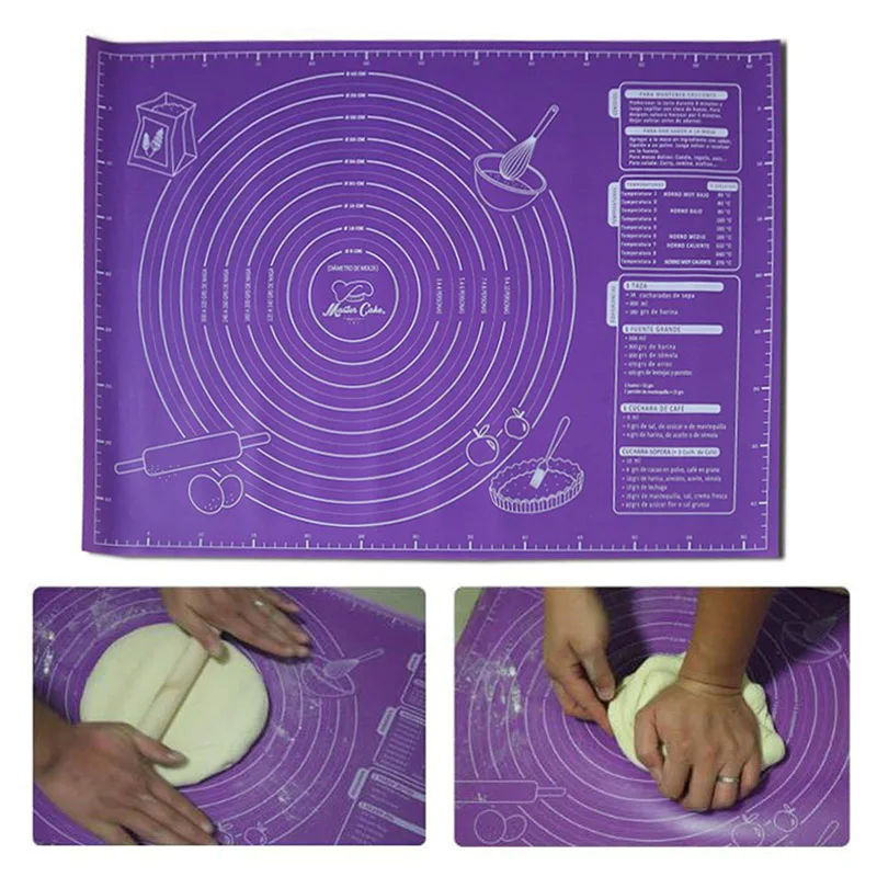 

45x60cm Sheet Extra Large Baking Mat Silicone Pad Baking Mat for Rolling Dough Pizza Dough Non-Stick Maker Holder Kitchen Tools