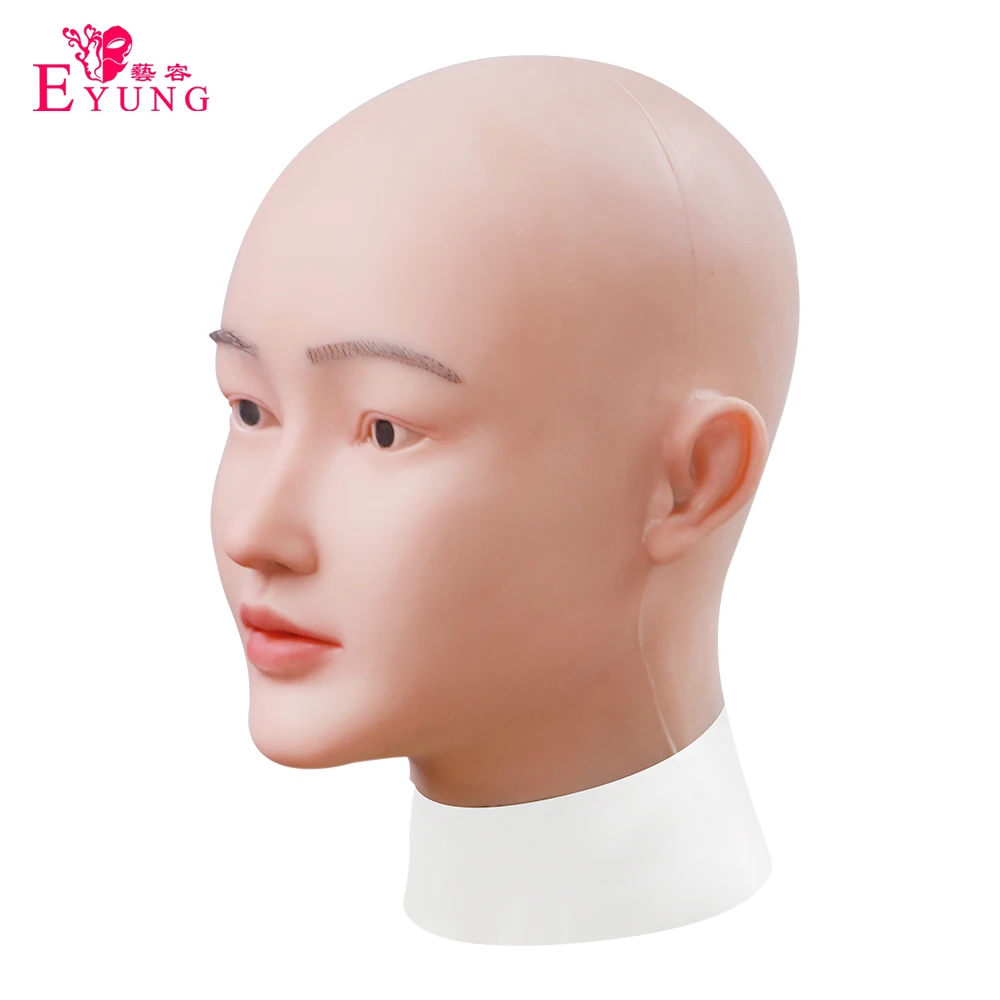 1 шт. Реалистичная силиконовая лицевая часть реалистичное настоящее лицо для