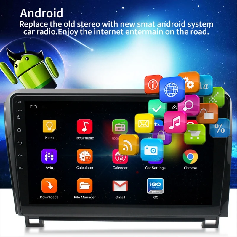 Car Radio Player Android Stereo Navigation GPS Head Unit For Toyota Tun-Dra Sequoia 2007-2013 | Автомобили и мотоциклы