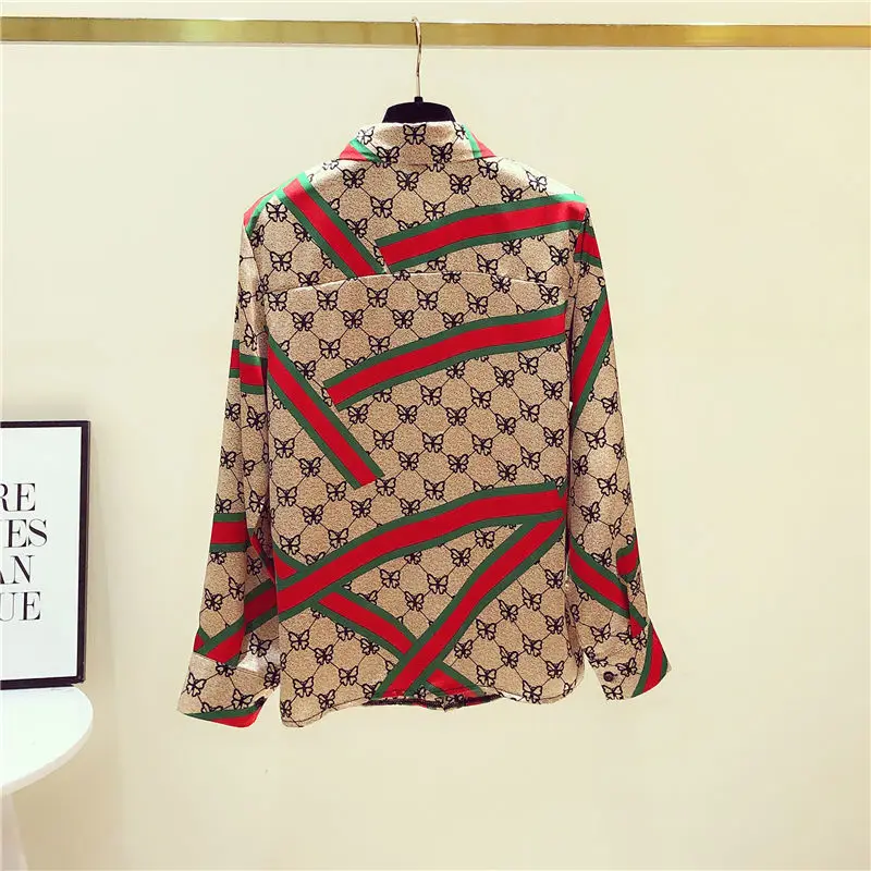 

Spring and Autumn New Shirt Women's Chiffon Shirt Long Sleeve Fashion Top