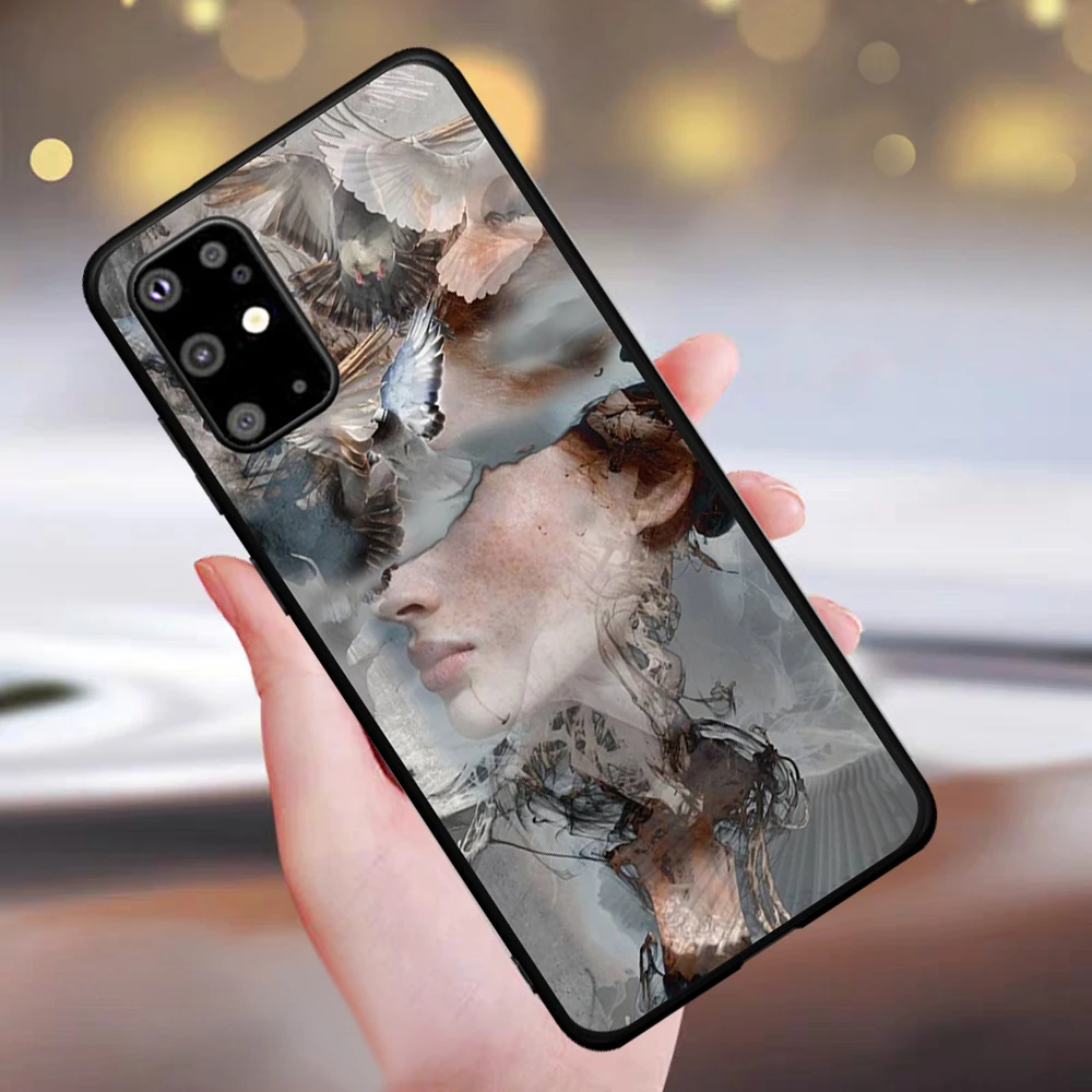 

Hot Funny Art Paintings Abstract Girl Phone Case for Samsung Galaxy S7 Edge S8 S9 S10 Lite S20 S21 Note 8 9 10 Plus Cover Funda