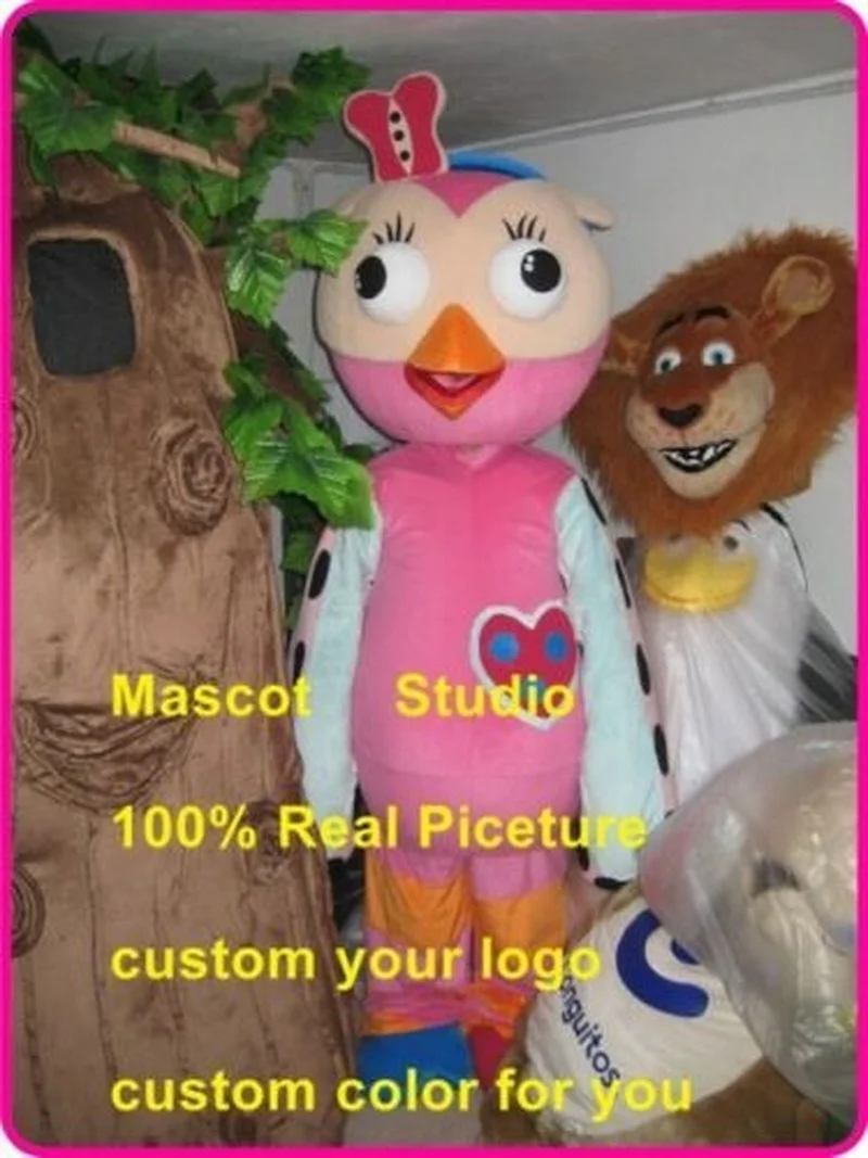 

Pink Owl Mascot Costume Suit Cartoon Cosplay Party Game Cartoon Anime Fancy Dress Outfit Adults Advertising Halloween Parade New