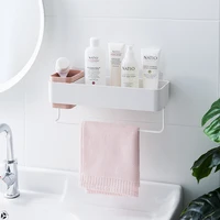 bathroom shelf wall mounted shampoo shower shelves holder kitchen storage rack organizer towel bar shower bottle holder