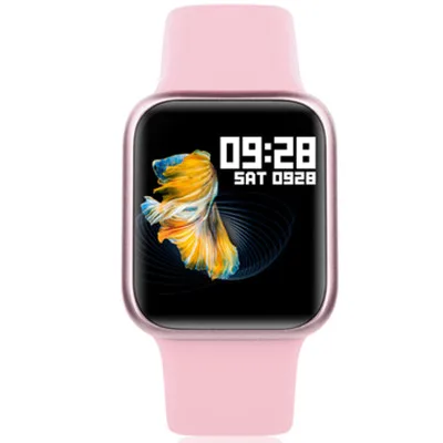 P90 Smartwatch водонепроницаемые женские Смарт-часы с монитором сердечного ритма кровяное давление кислородный трекер физической активности фитнес - Цвет: pink