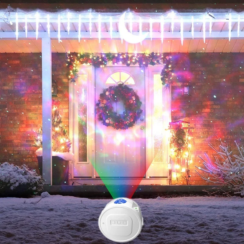 

Smart LED Projection Light Stars Water Starry Sky Home Light Work with Sound Activated LED Night Lamp for Room