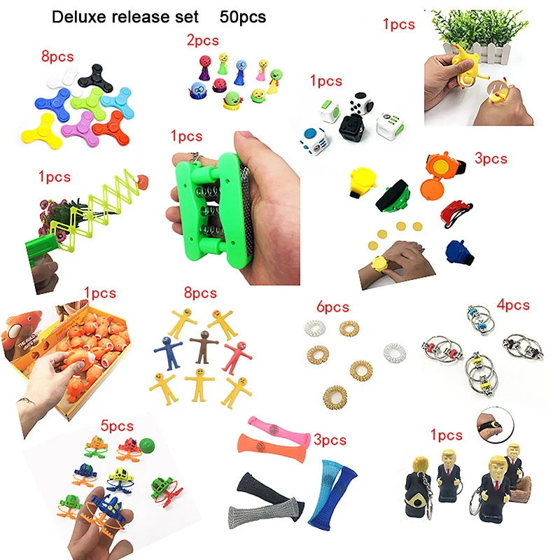 50 шт./лот креативные игрушки смешное сочетание экструзионное решение Непоседа