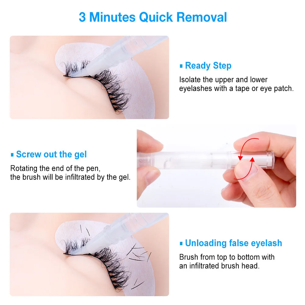 1 шт. жидкий карандаш для удаления клея наращивания ресниц клей накладных крем