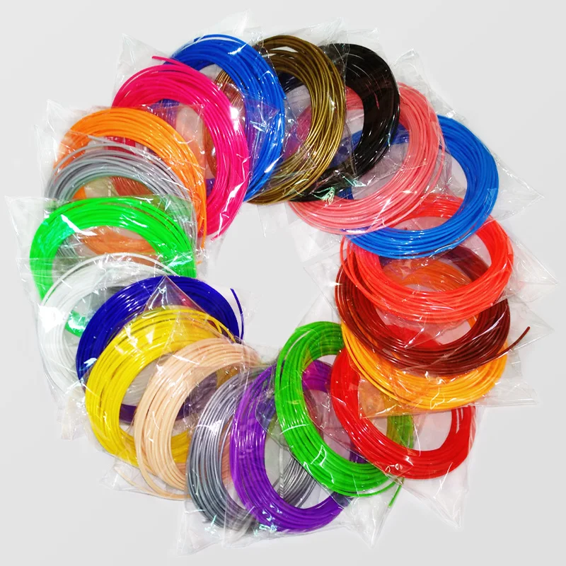 Нет запаха Без загрязнения 3д ручки 20 цветов 1.75mm pla пластик abs 3d pen plastic filament ручка