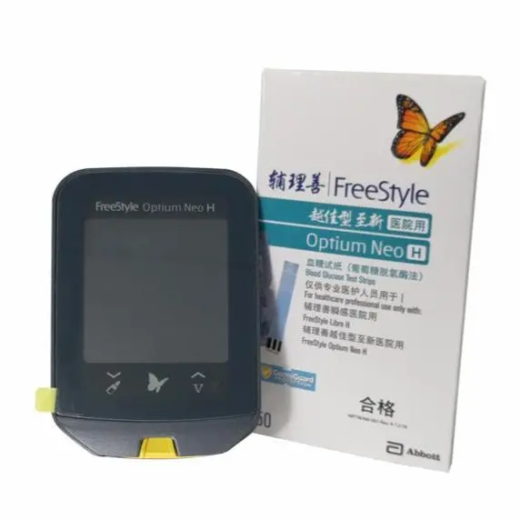 Фото Abbott Freestyle измеритель кетонов машина для глюкозы диабетический уровень сахара в крови диабет глюкометр тест-полоски 50 100 ланцетов измеритель кетонов №1