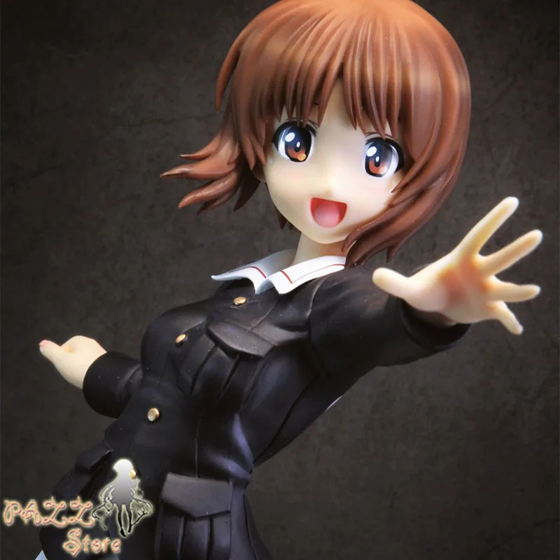 

22cm Pvc Anime Figure GIRLS Und PANZER Nishizumi Miho Action Figure Collectible Model Toys Brinquedos A Gift For Boyfriend