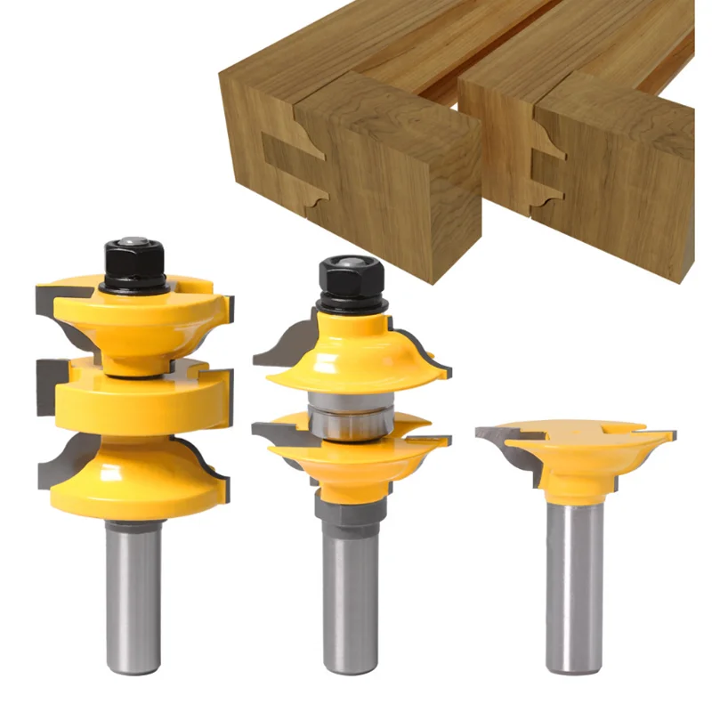 Peças para Quadro de Porta Cortador de Porta de Madeira Cortador de Tenon de 3 Carpintaria Fresa Formando Maciça Uma Vez