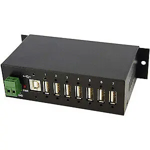

Startech Mountable Rugged Industrial 7 Port Usb Hub 7 X Type A Female Usb 2 Fast delivery