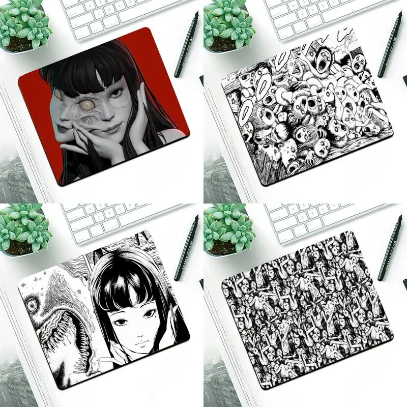 

Коврик для компьютерной мыши junji ito Tomie Tees, маленький резиновый коврик для мыши, настольный игровой коврик для мыши, чашка, коврик